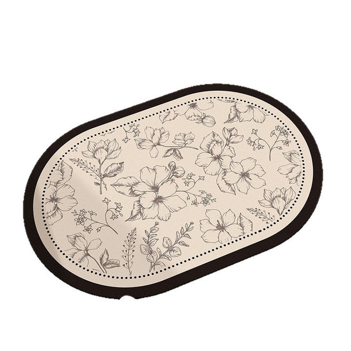 Floral-Printed Bath Runner