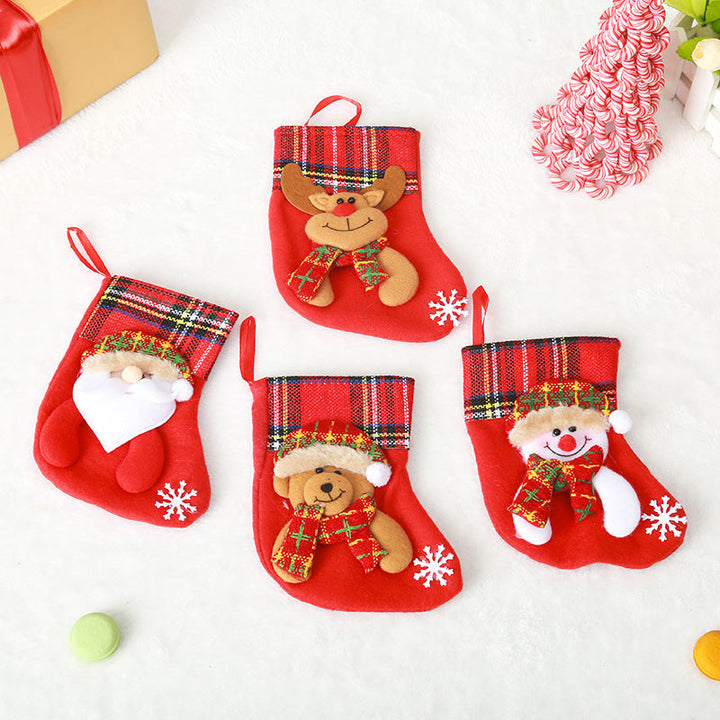 Cute Christmas stocking with reindeer motif