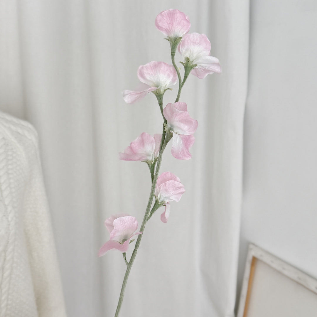Elegant Faux Sweet Pea Stem