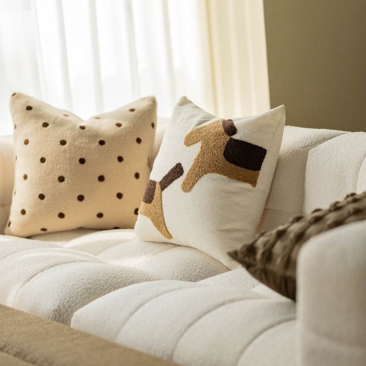 Decorative Dog Print Throw Pillow