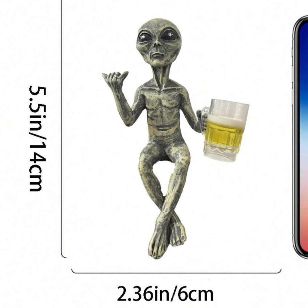 Alien Figurine Phone Holder