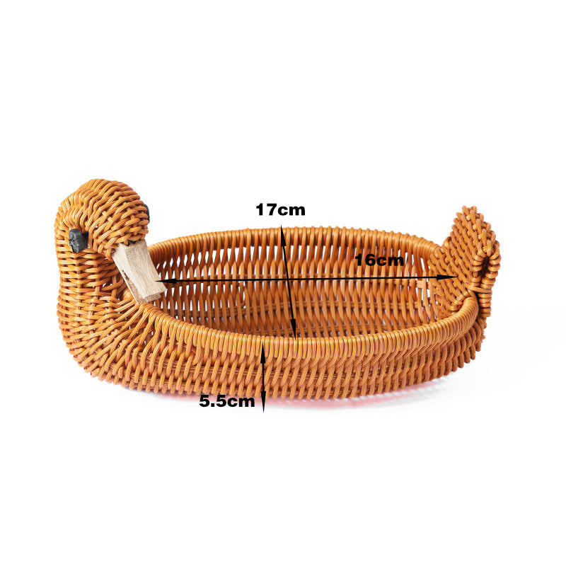 Decorative Wicker Duck