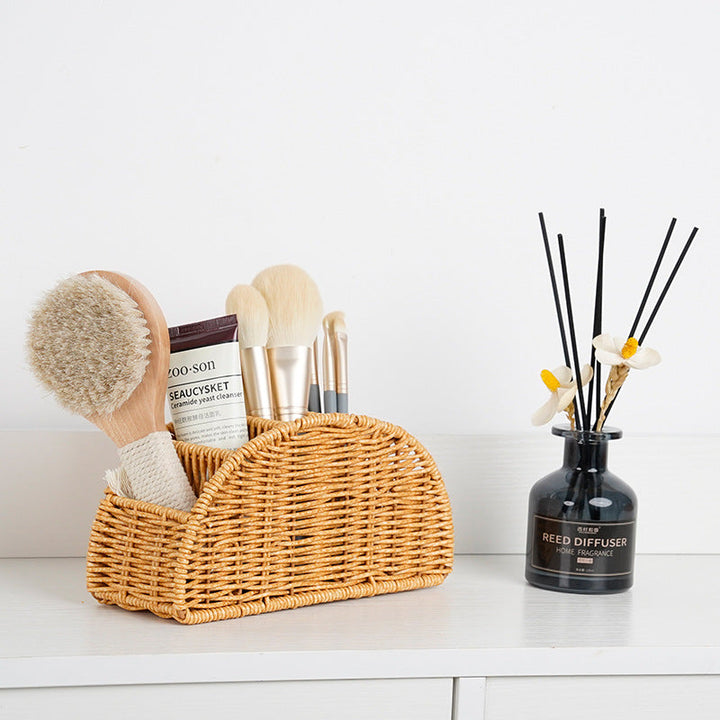 Woven Multi-Compartment Storage Caddy
