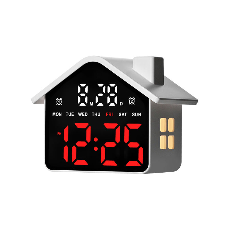 Digital Alarm Clock in Creative House Design