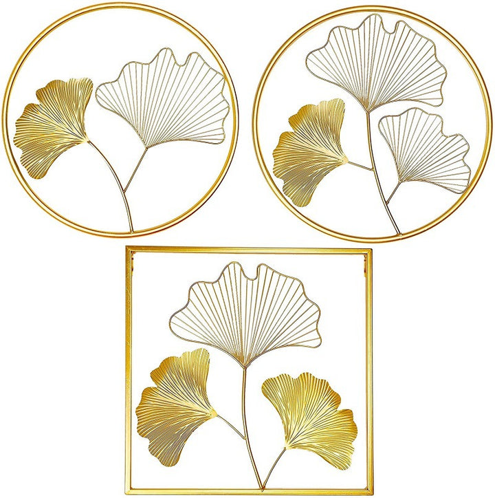Elegant Leaf-Inspired Metal Wall Art