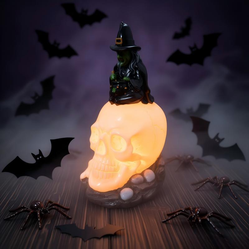 Creepy Witch Head Statue