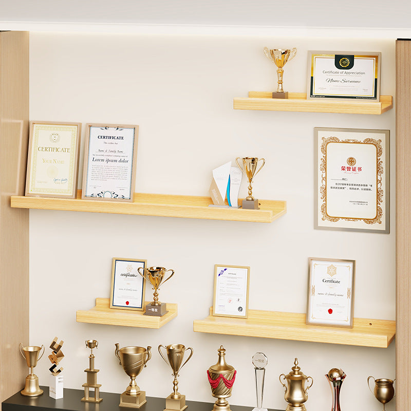 Wall-Mounted Floating Display Shelf Lacquered High-Gloss MDF