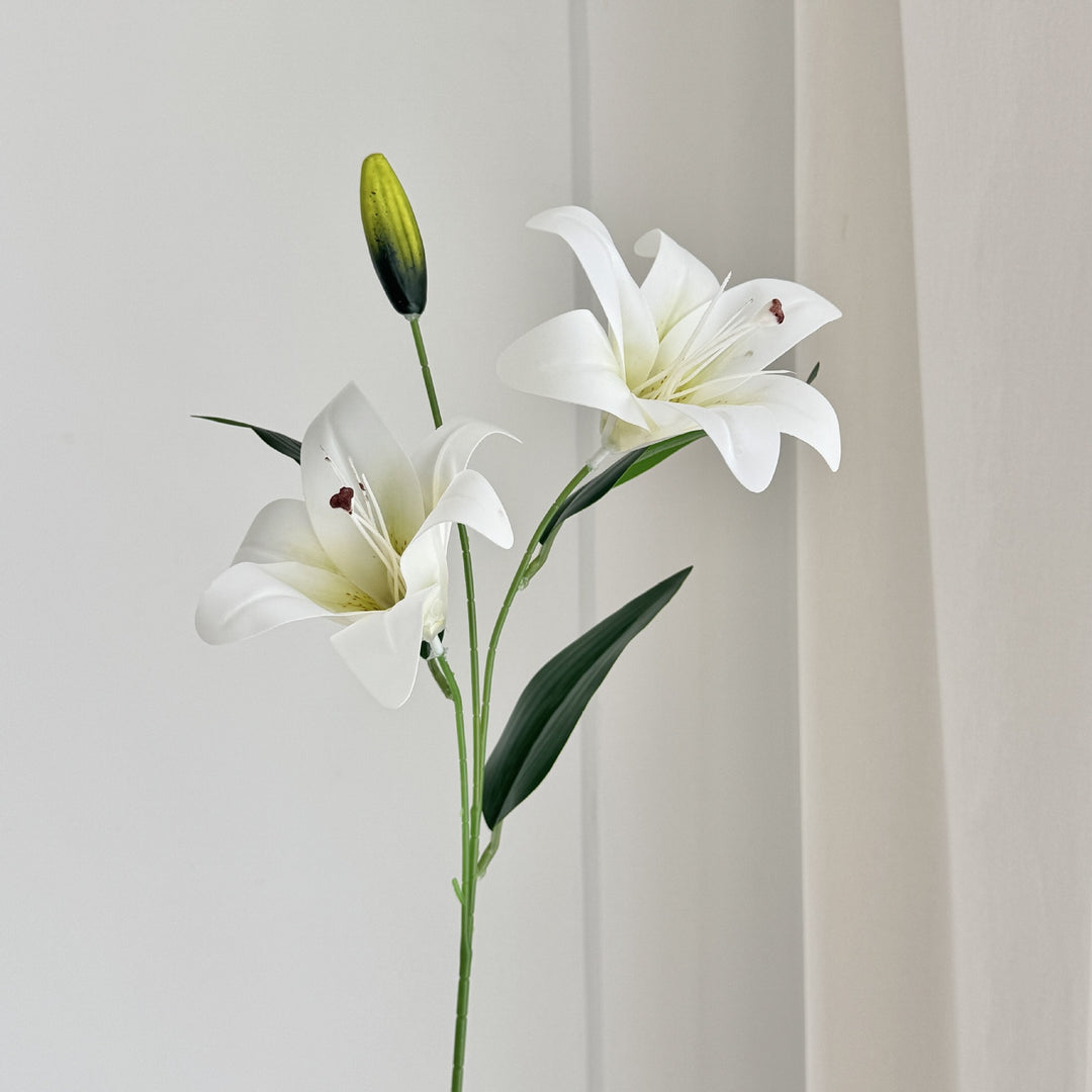 Decorative Faux Lily Stem for Floral Arrangements