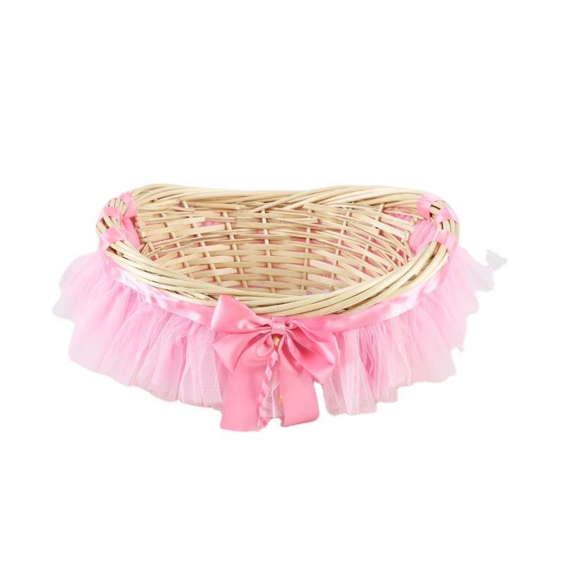 Decorative basket with ruffle detail