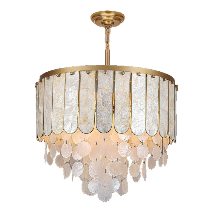 Capiz Shell Layer Pendant Light