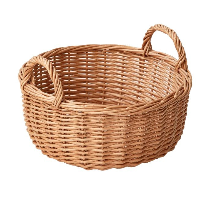 Beef Handcrafted Basket with Handle