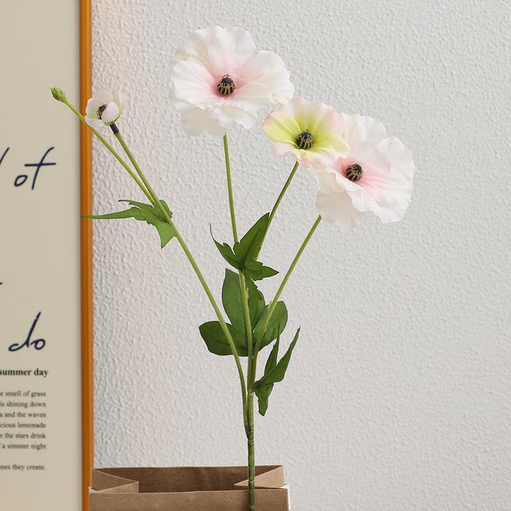 Artificial Poppy Flower Bouquet