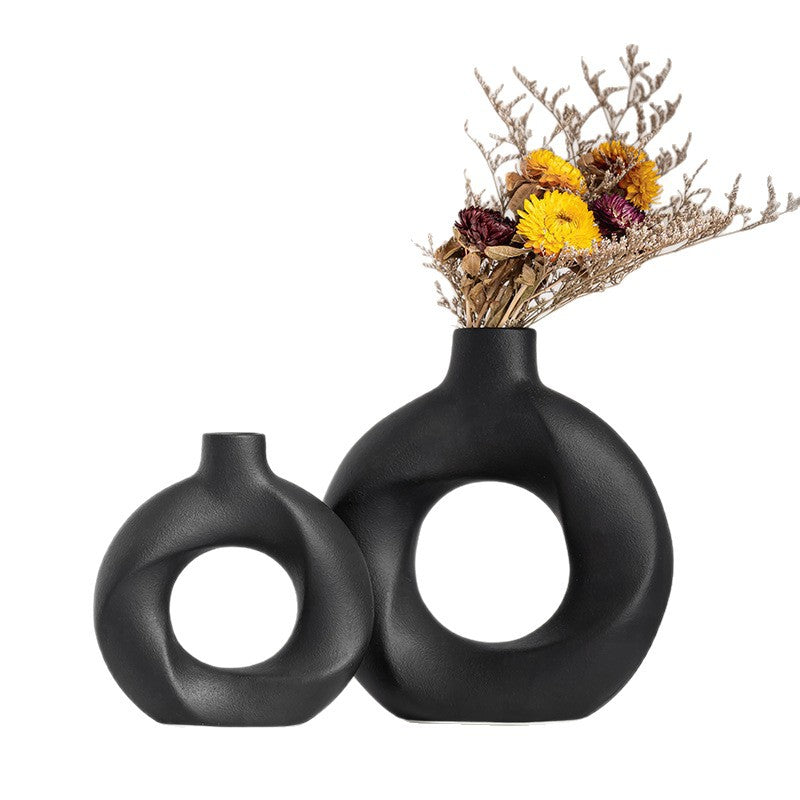 Modern Geometric Ceramic Vase