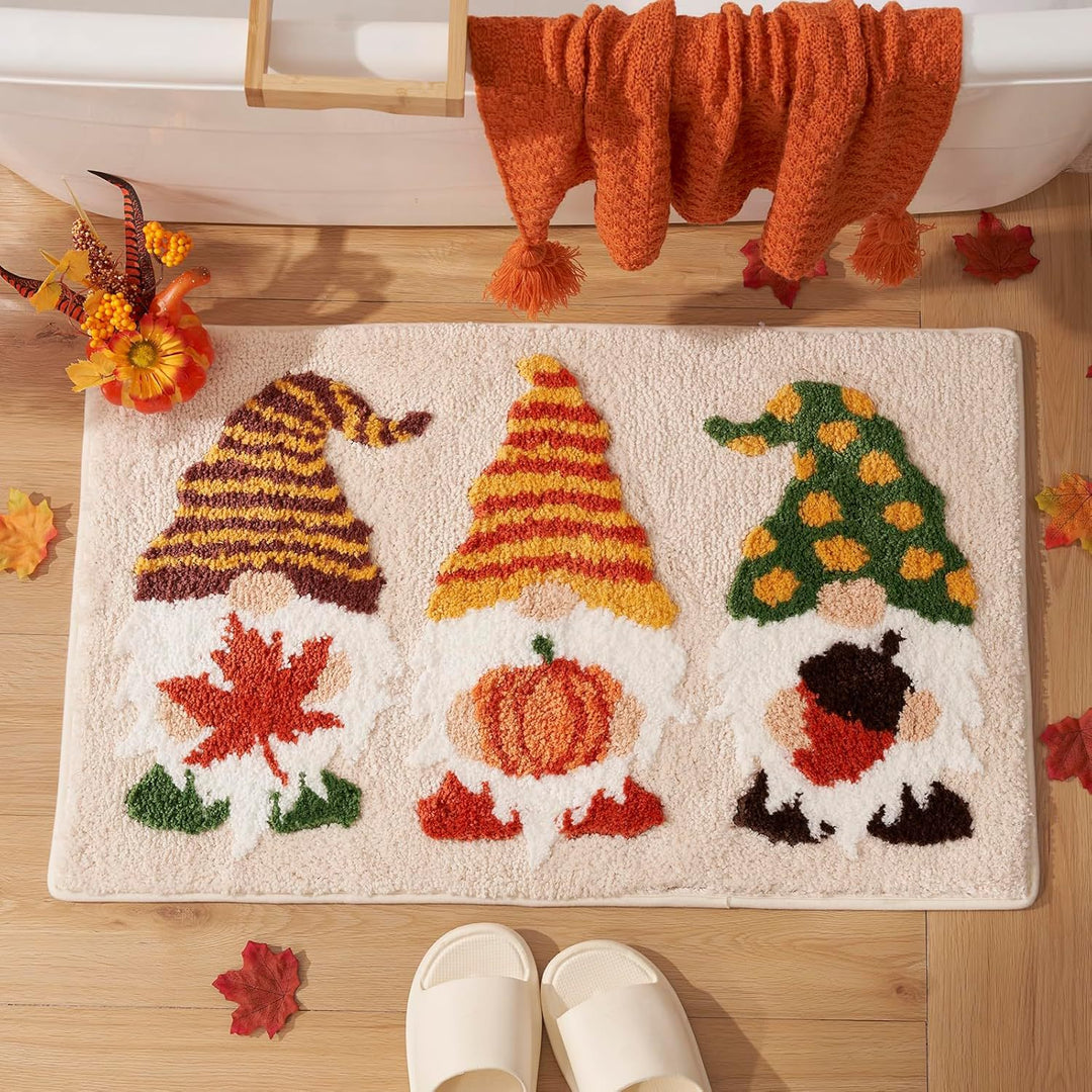 Decorative Pumpkin Bath Mat for Bathroom