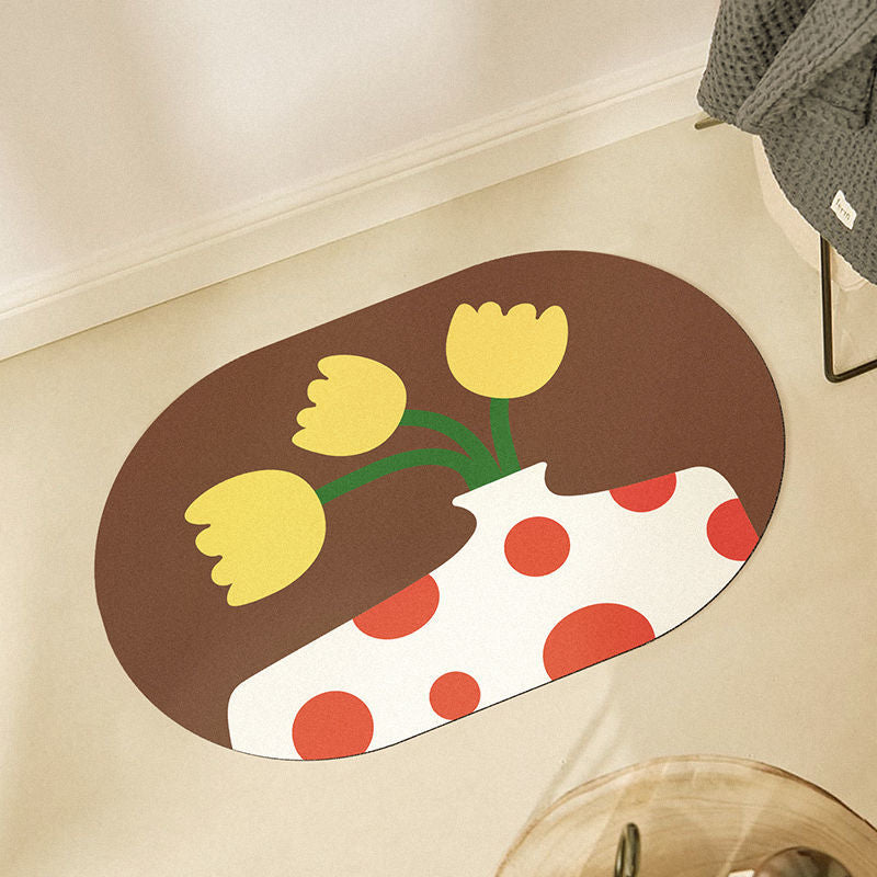 Floral Decorative Area Mat