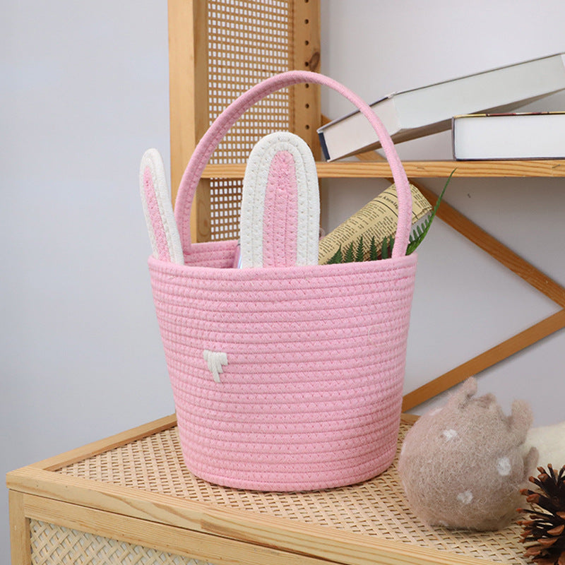 Playful Storage Basket in Rabbit Design