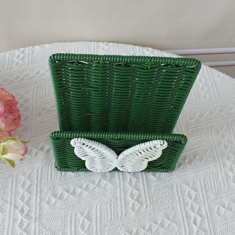 Decorative Butterfly Woven Storage Basket
