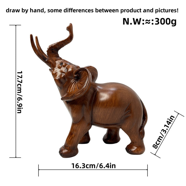 Creative elephant figurine with colorful design