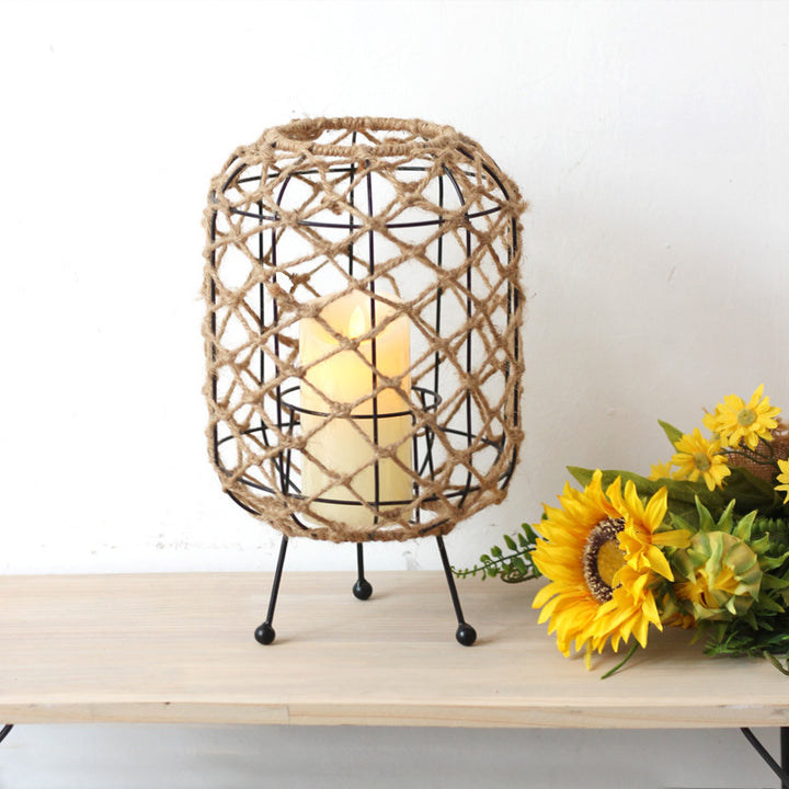 Decorative plant container with tripod
