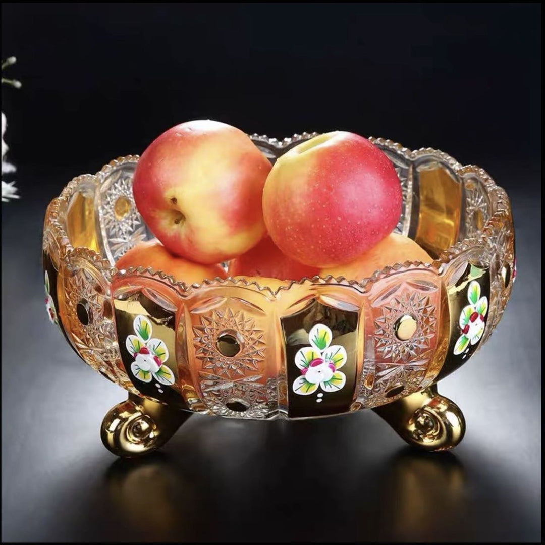 Decorative Crystal Fruit Bowl