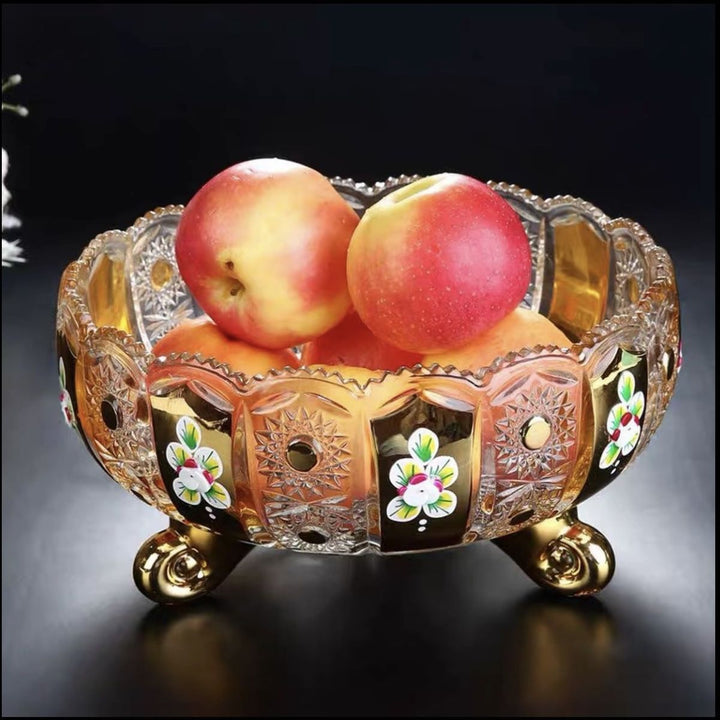 Decorative Crystal Fruit Bowl