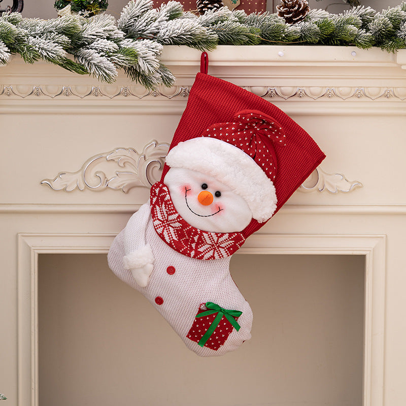 Festive Christmas stocking with nostalgic design