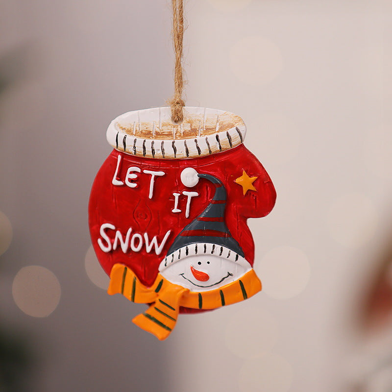 Decorative Christmas stocking with reindeer motif