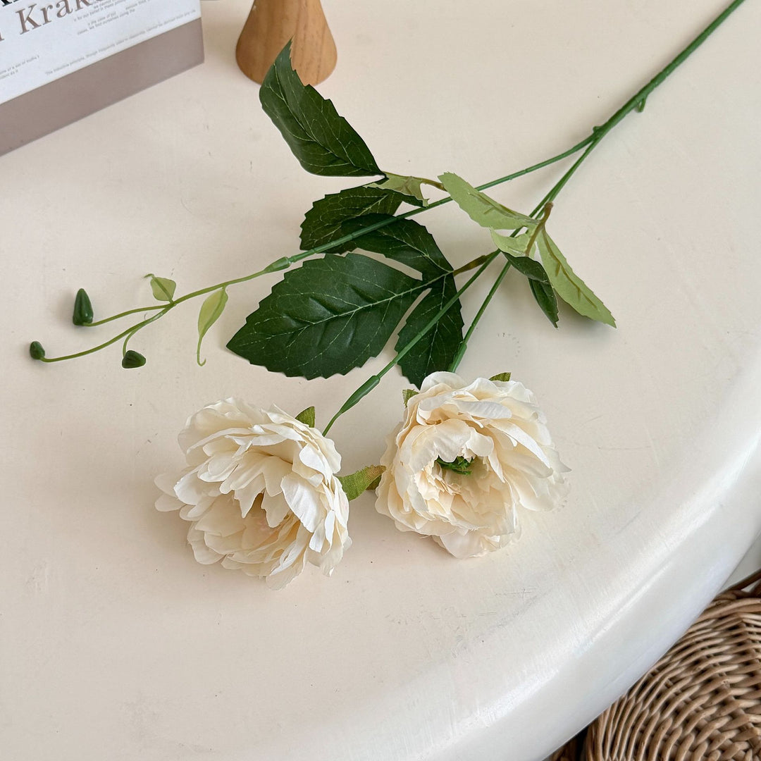 Lifelike Peony Flower Stem
