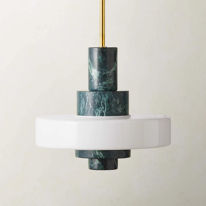 Artistic geometric pendant light