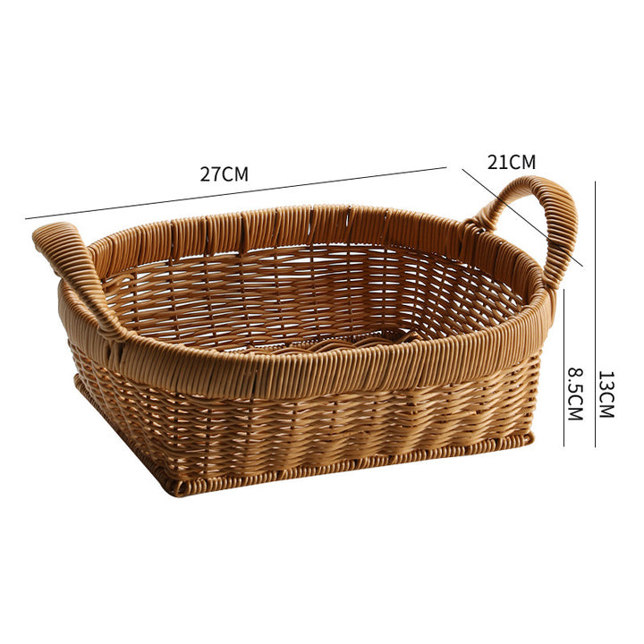 Elegant Handwoven Oval Storage Bowl
