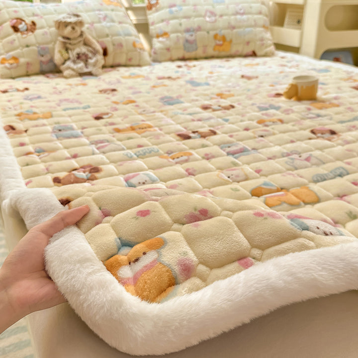 Plush Cartoon-Themed Blanket