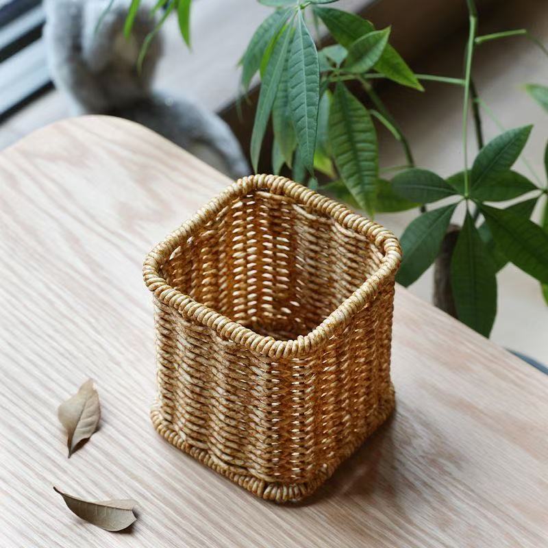 Handwoven Decorative Storage Bin