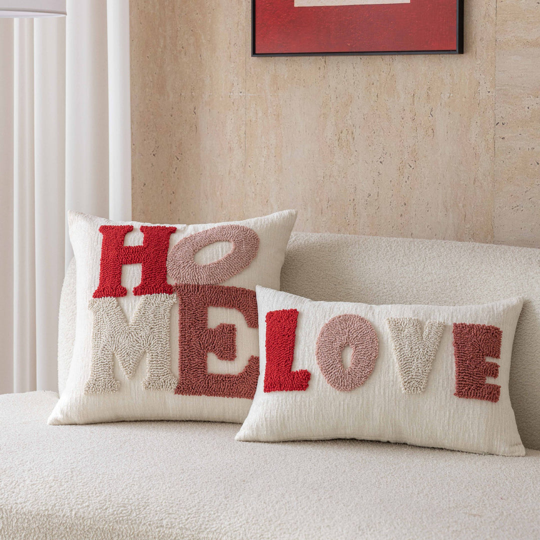 Decorative Textured Love Pillow