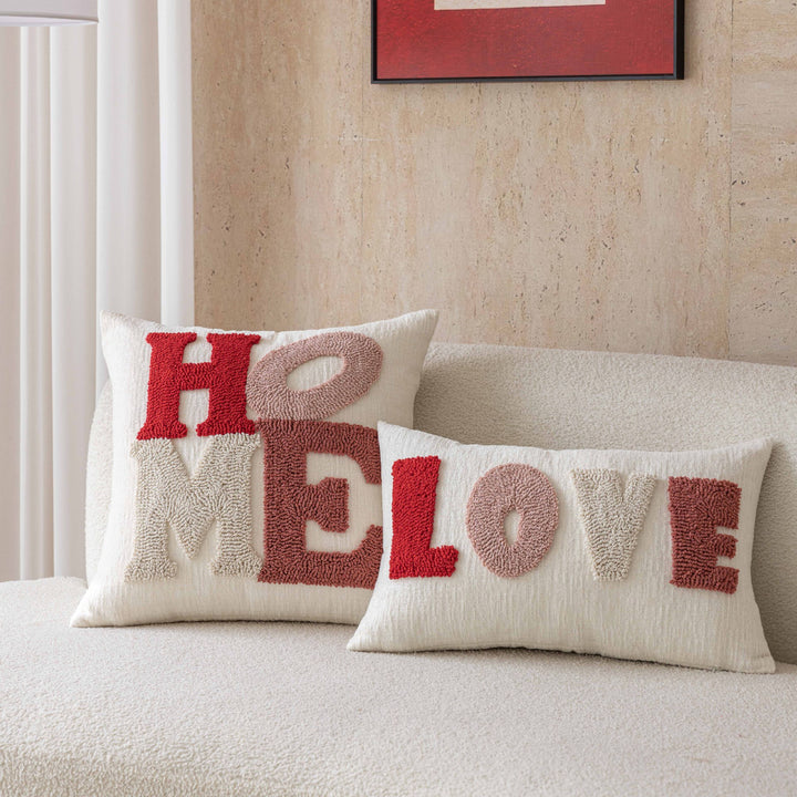 Decorative Textured Love Pillow