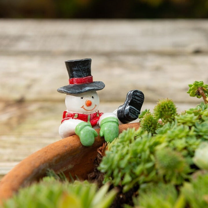 Decorative Snowman Plant Decoration