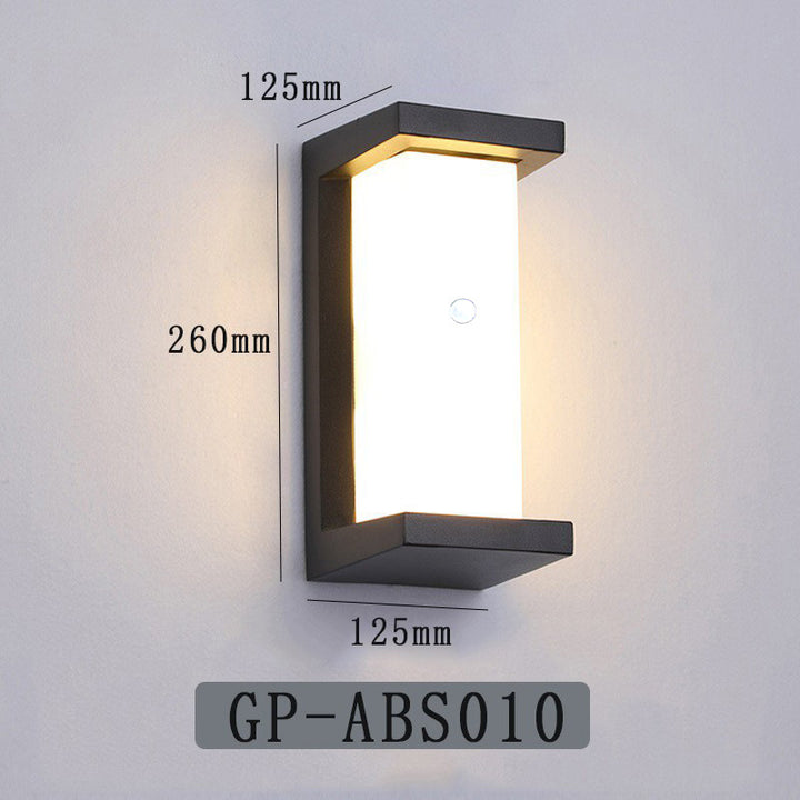 Decorative octagonal LED wall lamp