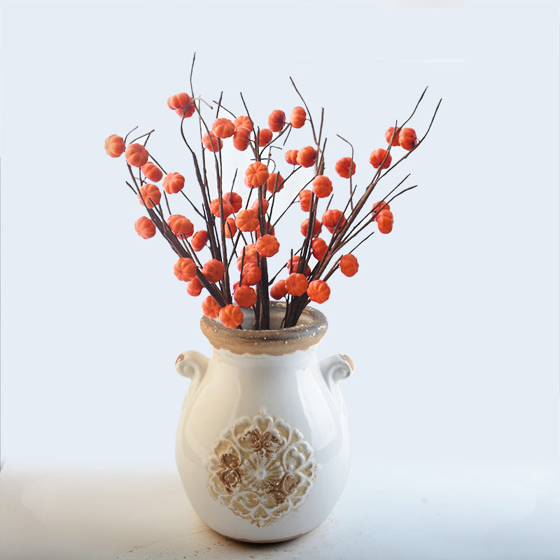 Elegant ceramic vase with decorative pattern