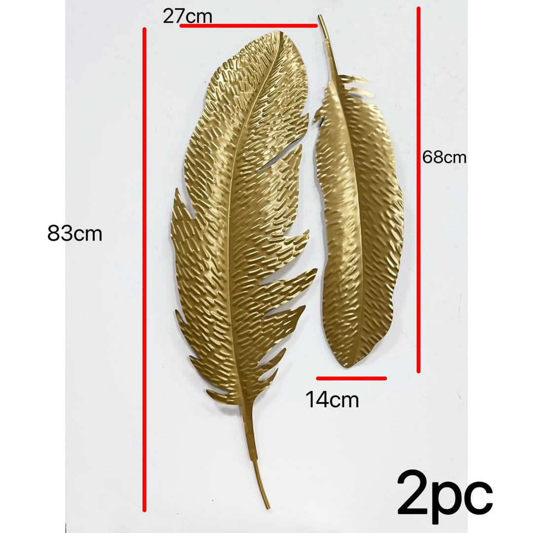 Decorative Metal Feather Wall Art