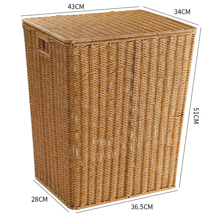 Elegant Handwoven Laundry Basket