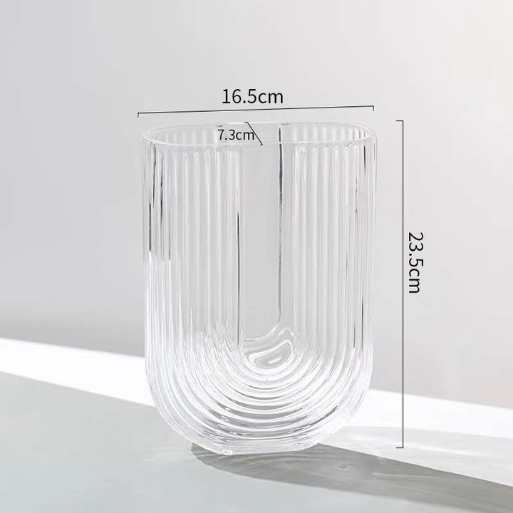 Decorative Glass Vase for Dining Table Decor