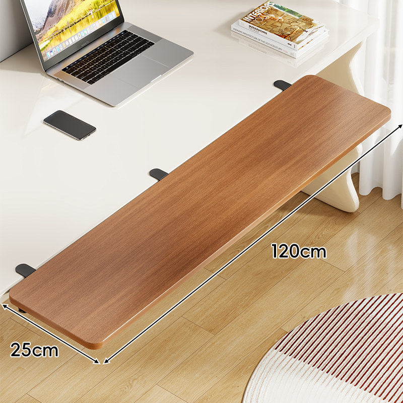 Long Under-Desk Pull-Out Sliding Keyboard and Work Surface Shelf