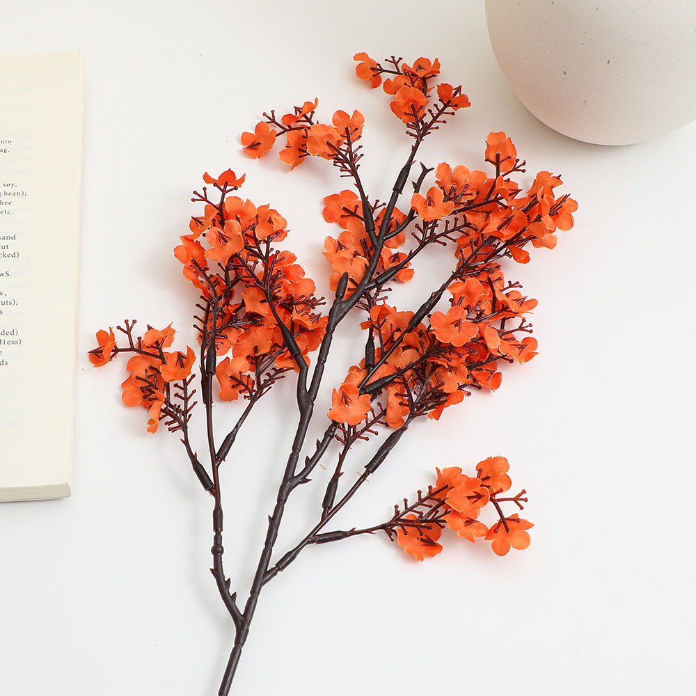 Decorative artificial flower branch