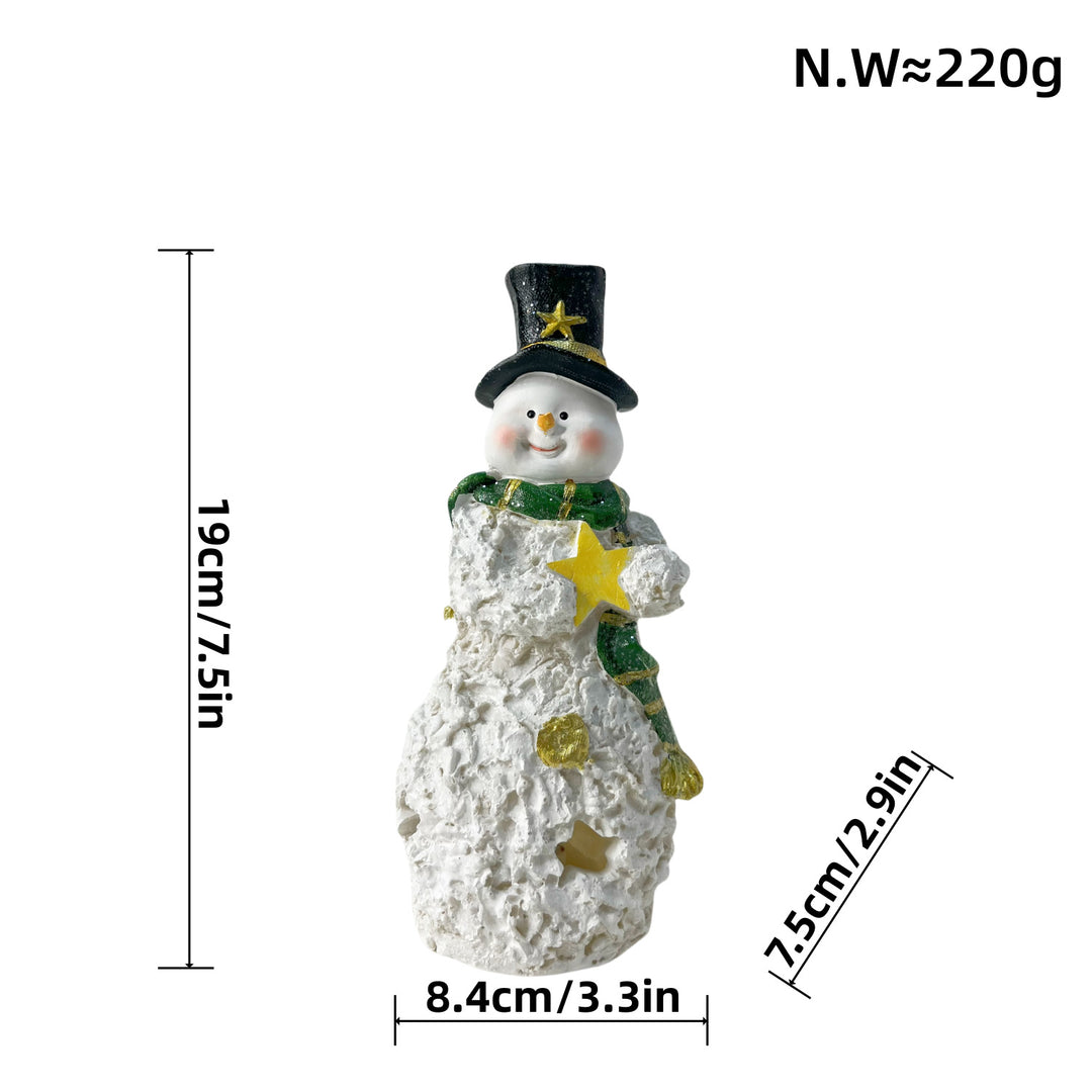 Decorative Snowman Sculpture