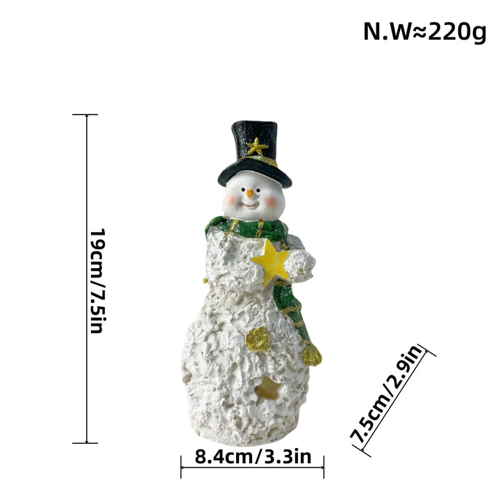 Decorative Snowman Sculpture