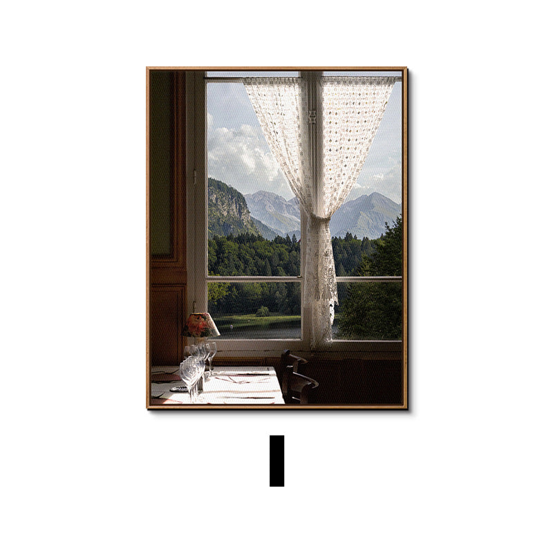 Framed Botanical Window Artwork