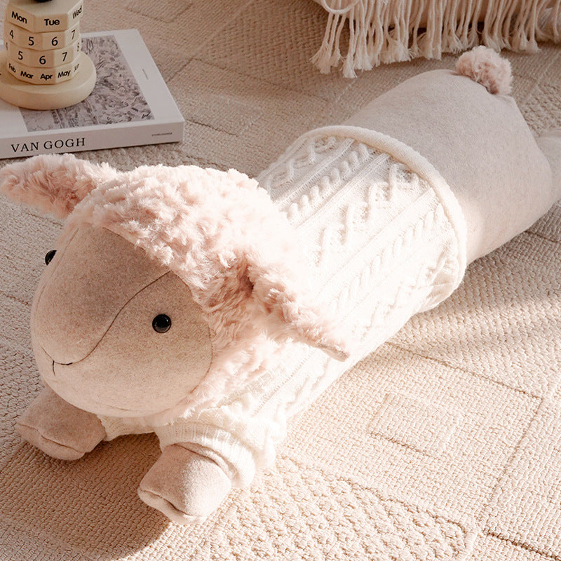 Adorable Plush Sheep Shaped Pillow