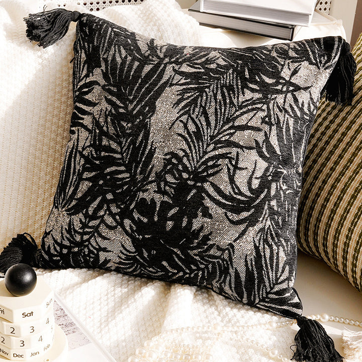 Decorative Throw Pillow with Tassel Accents for Home Decor