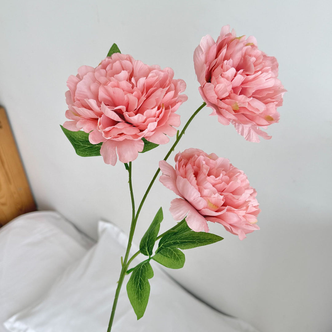 Lifelike Artificial Peony Flower Stem