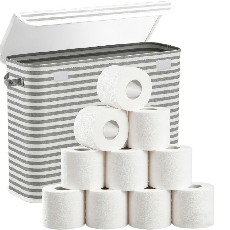 Multifunctional laundry storage box with bamboo lid