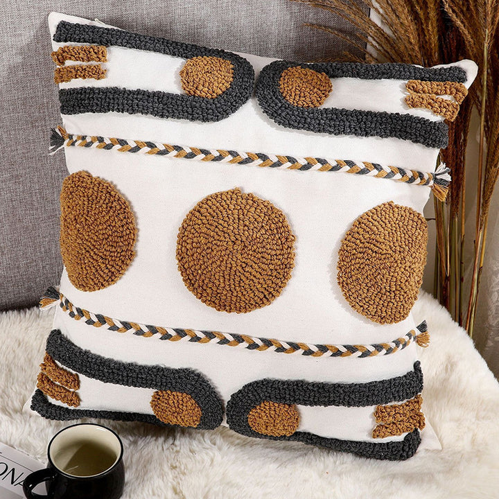 Textured Bohemian Decorative Throw Pillow